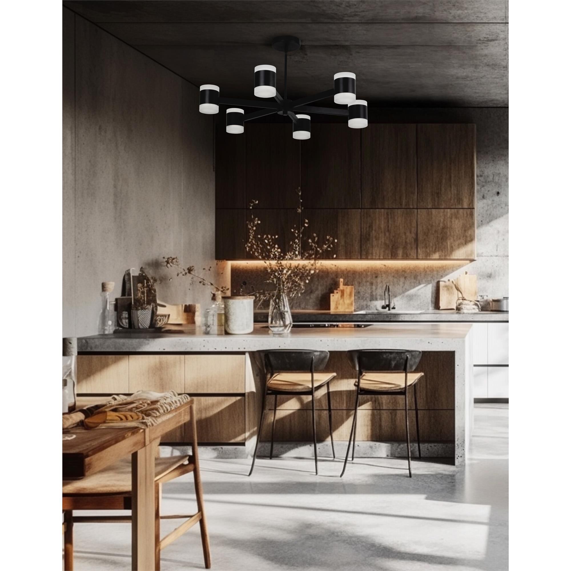 Wilson 28 Inch 12 Light LED Chandelier by Dainolite