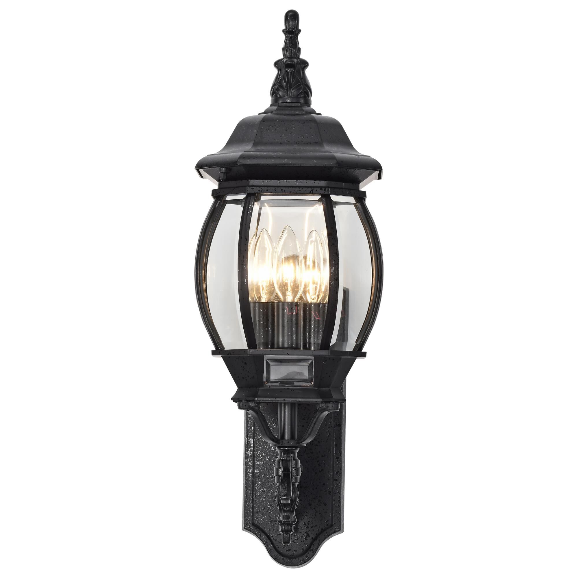 Central Park 23 Inch Tall 3 Light Outdoor Wall Light,