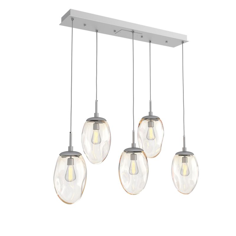Levi Wilson Nebula 39 Inch 5 Light Linear Suspension Light by Hammerton Studio