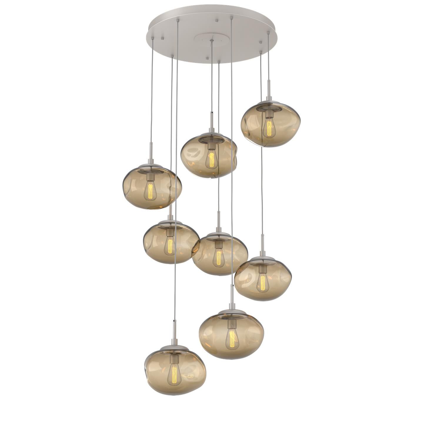 Shown in Metallic Beige Silver finish and Blown Bronze glass
