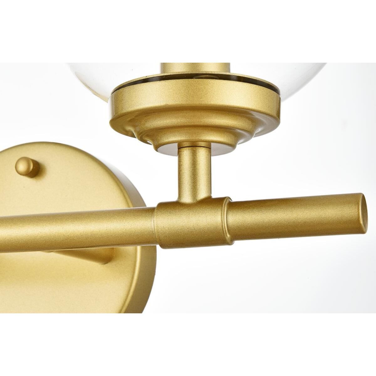 Shown in Brass  finish and Clear glass