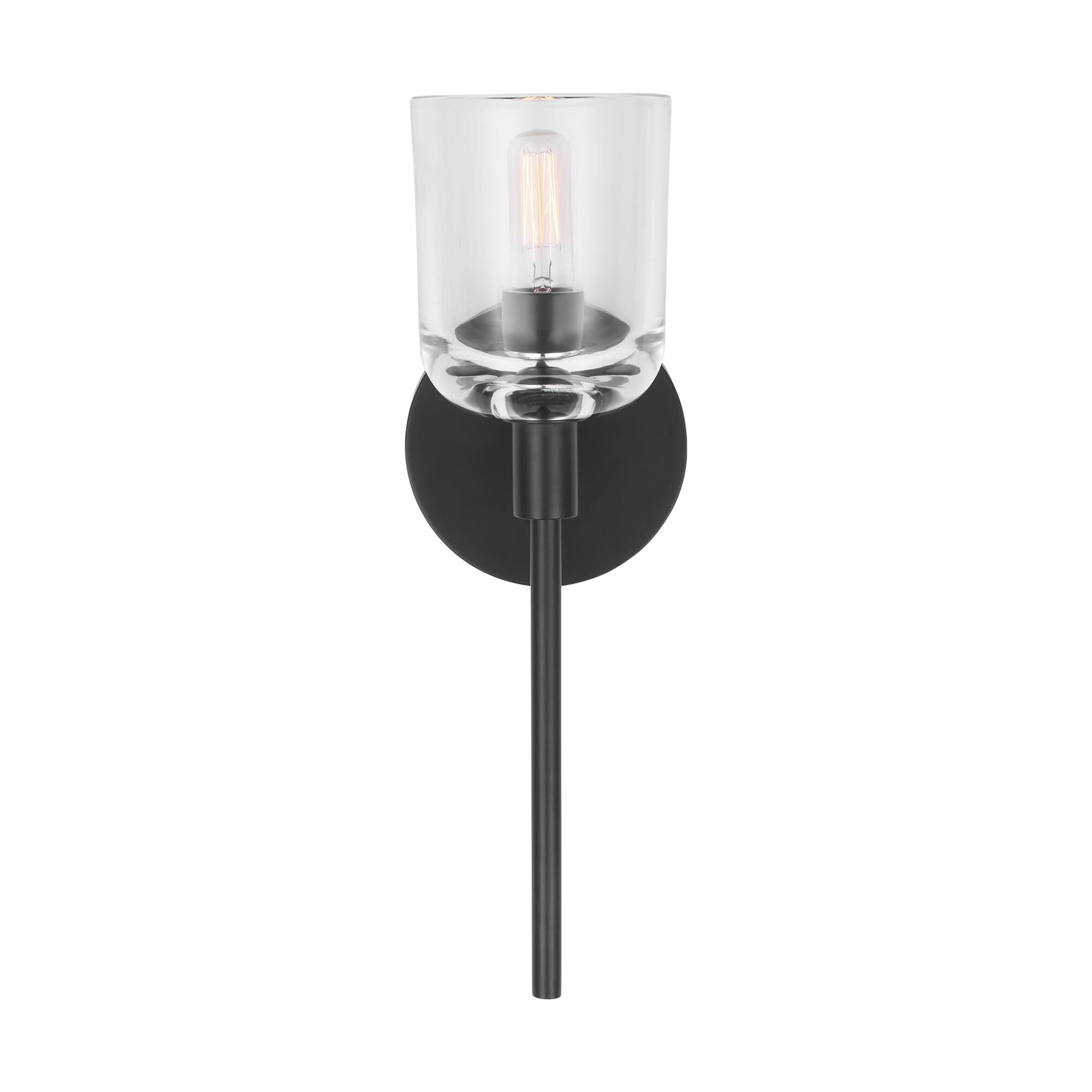 Shown in Aged Iron finish and Clear glass