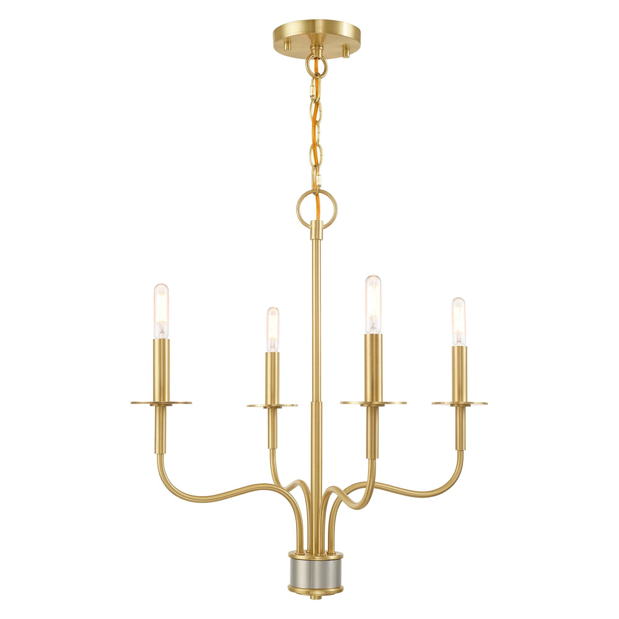Lisbon 4 Light Mini Chandelier by Livex Lighting