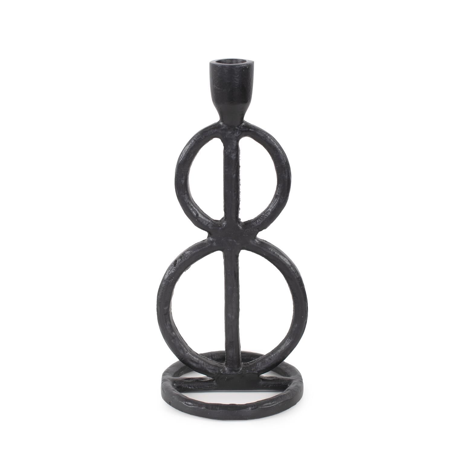 Double Circle Arman Candle Holder by Howard Elliott Collection