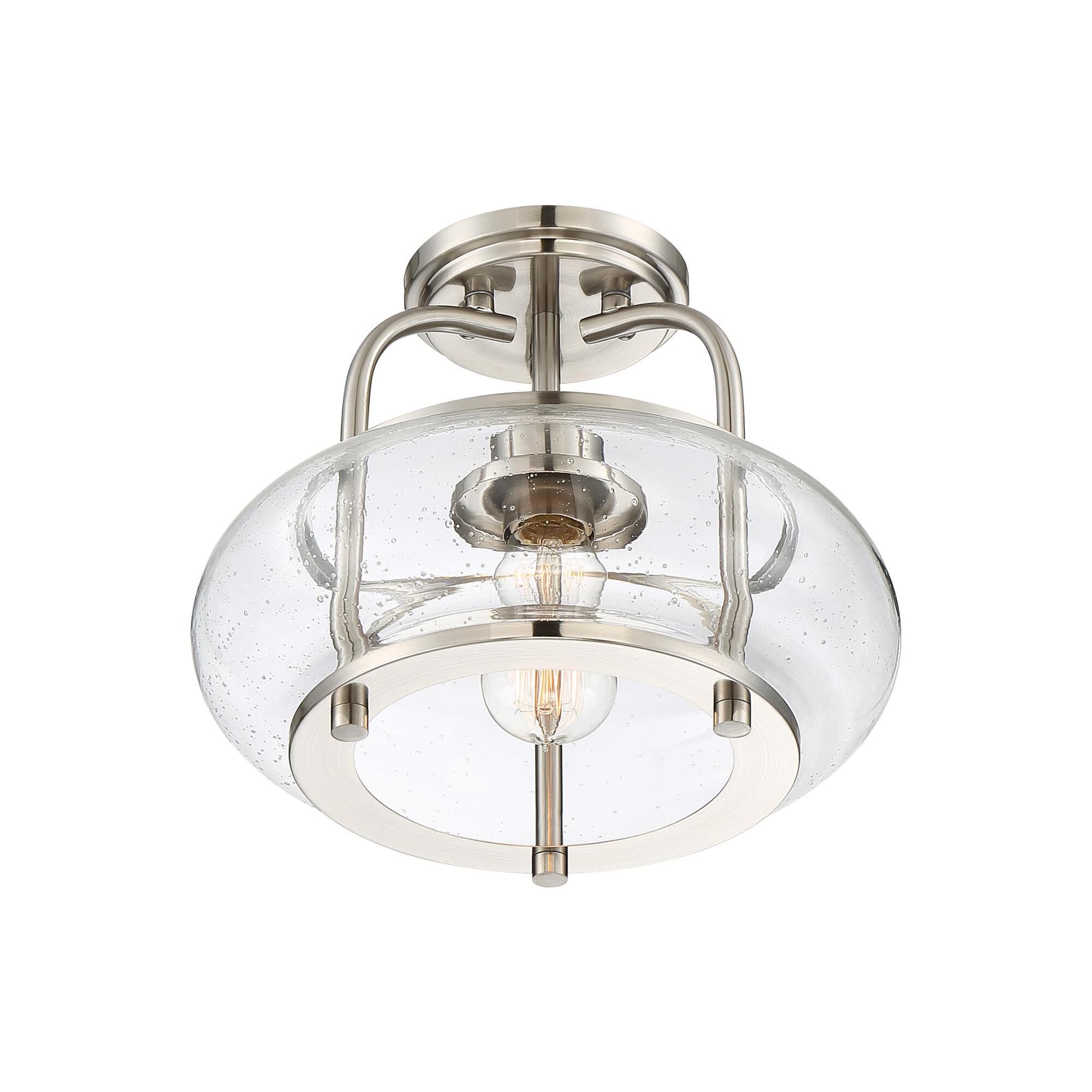 Trilogy 12 Inch 1 Light Semi Flush Mount by Quoizel