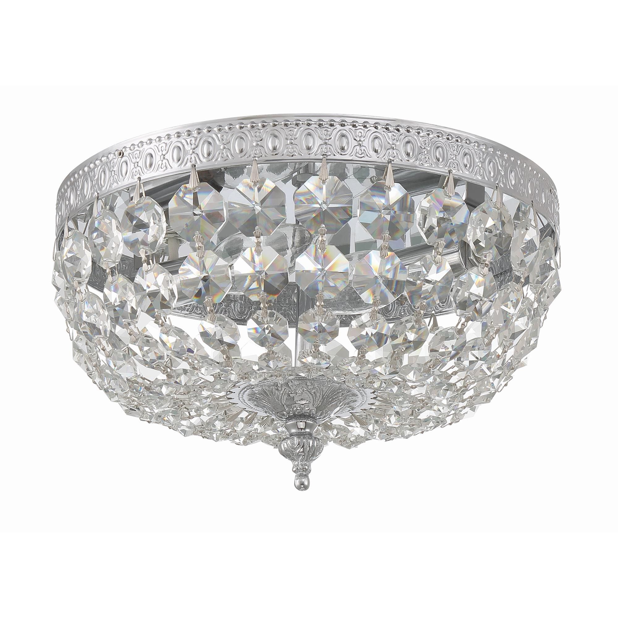 Shown in Polished Chrome finish and Hand Cut Crystal crystal