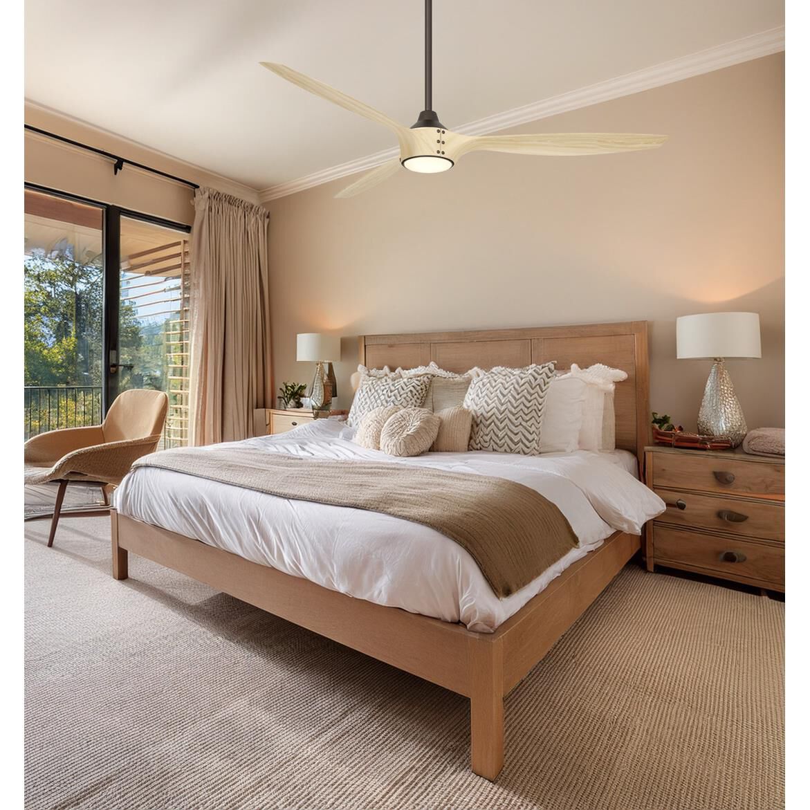 Pierce 65 Inch Ceiling Fan with Light Kit by Minka Aire