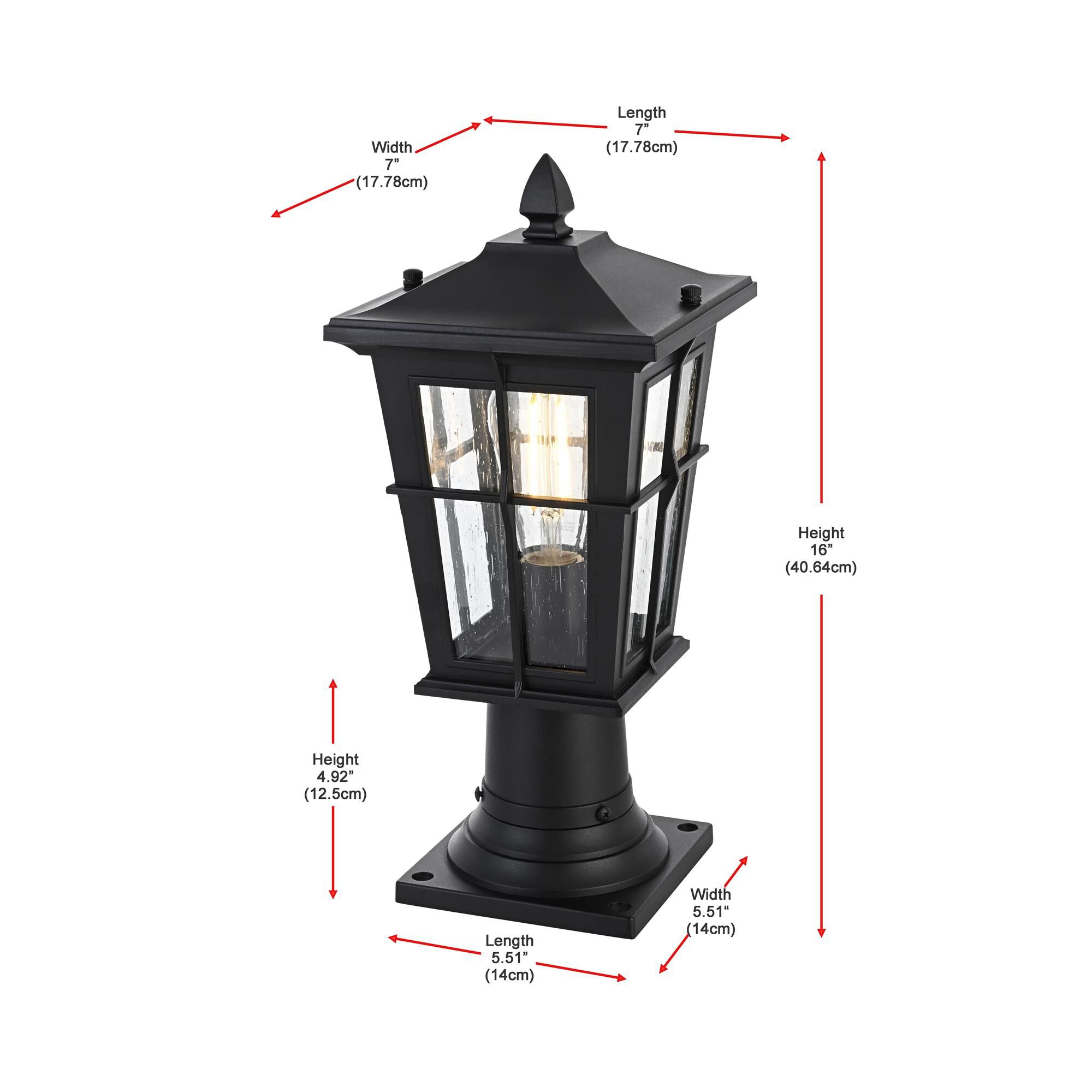 Shown in Black finish