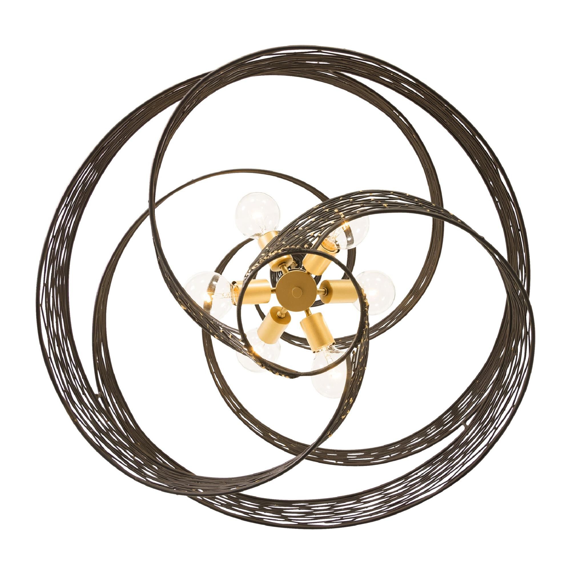 Shown in Gold finish and Matte Black - French Gold shade