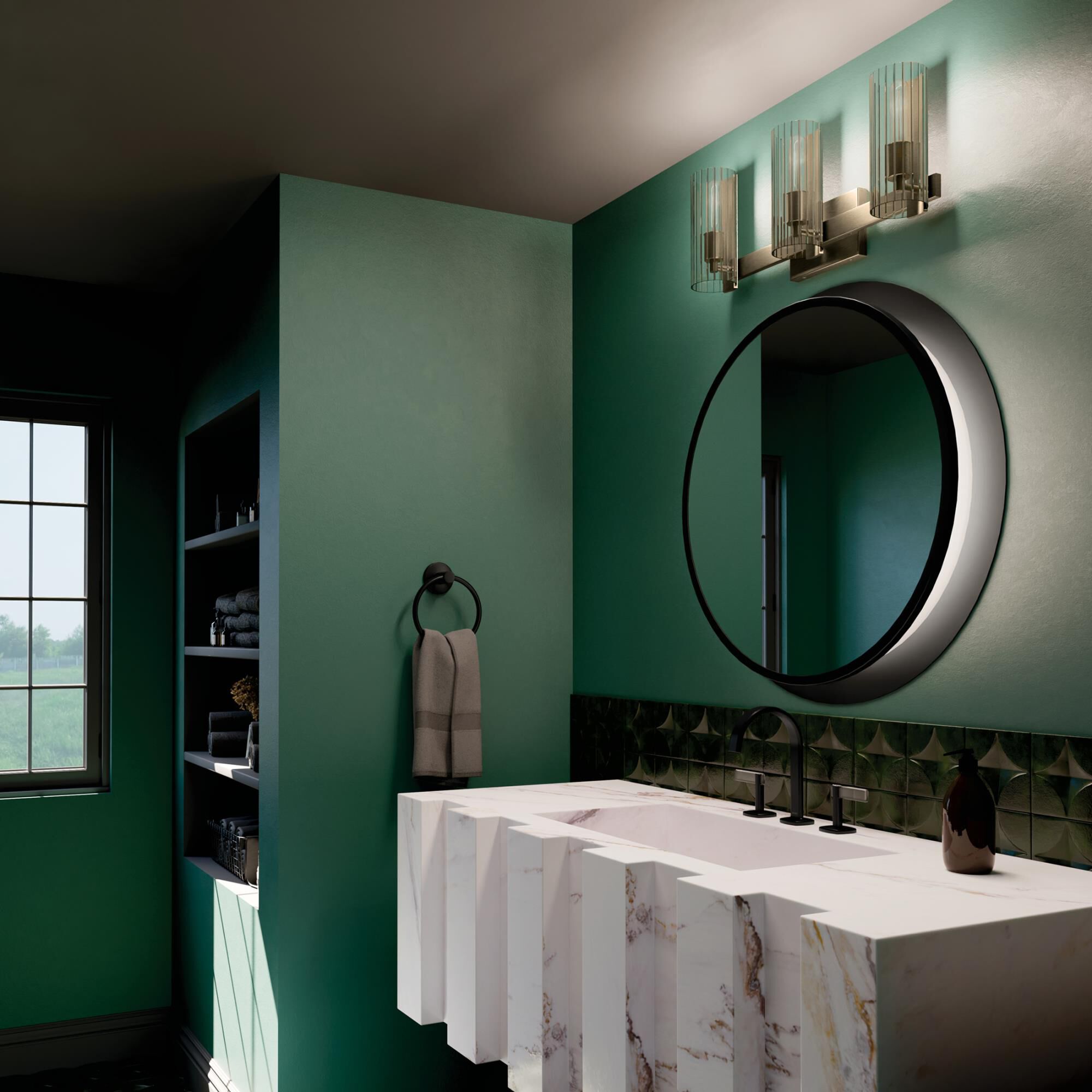 Jemsa 22 Inch 3 Light Bath Vanity Light by Kichler Lighting