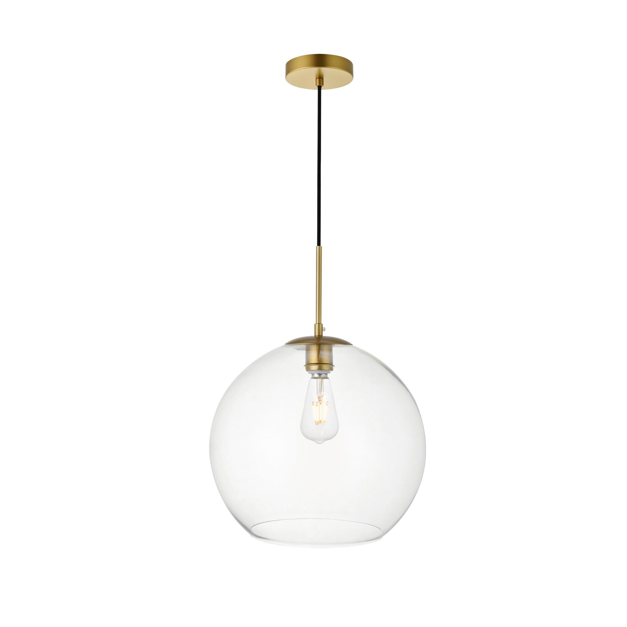 Baxter 14 Inch Large Pendant by Elegant Lighting