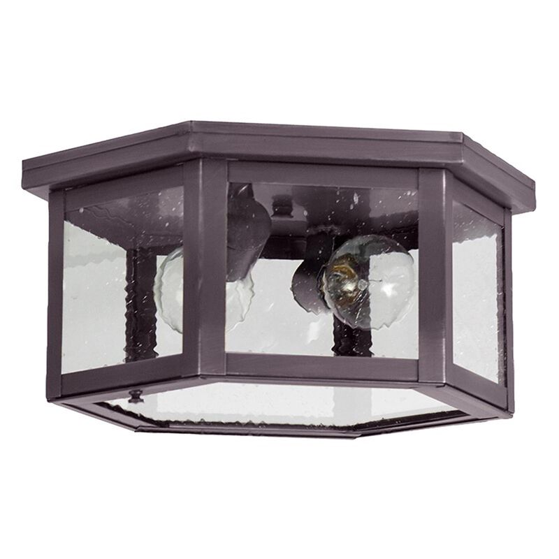 Williams 13 Inch 2 Light Outdoor Flush Mount by Northeast Lantern