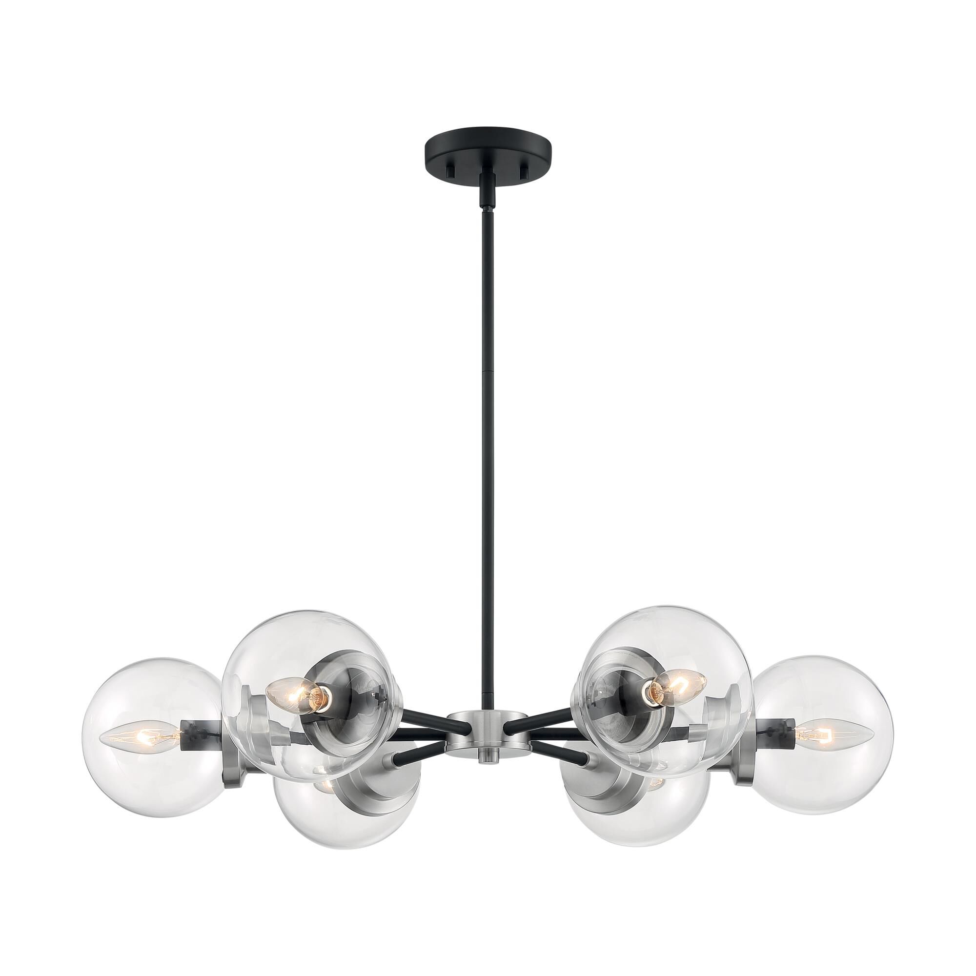 Axis 29 Inch 6 Light Chandelier by Nuvo Lighting