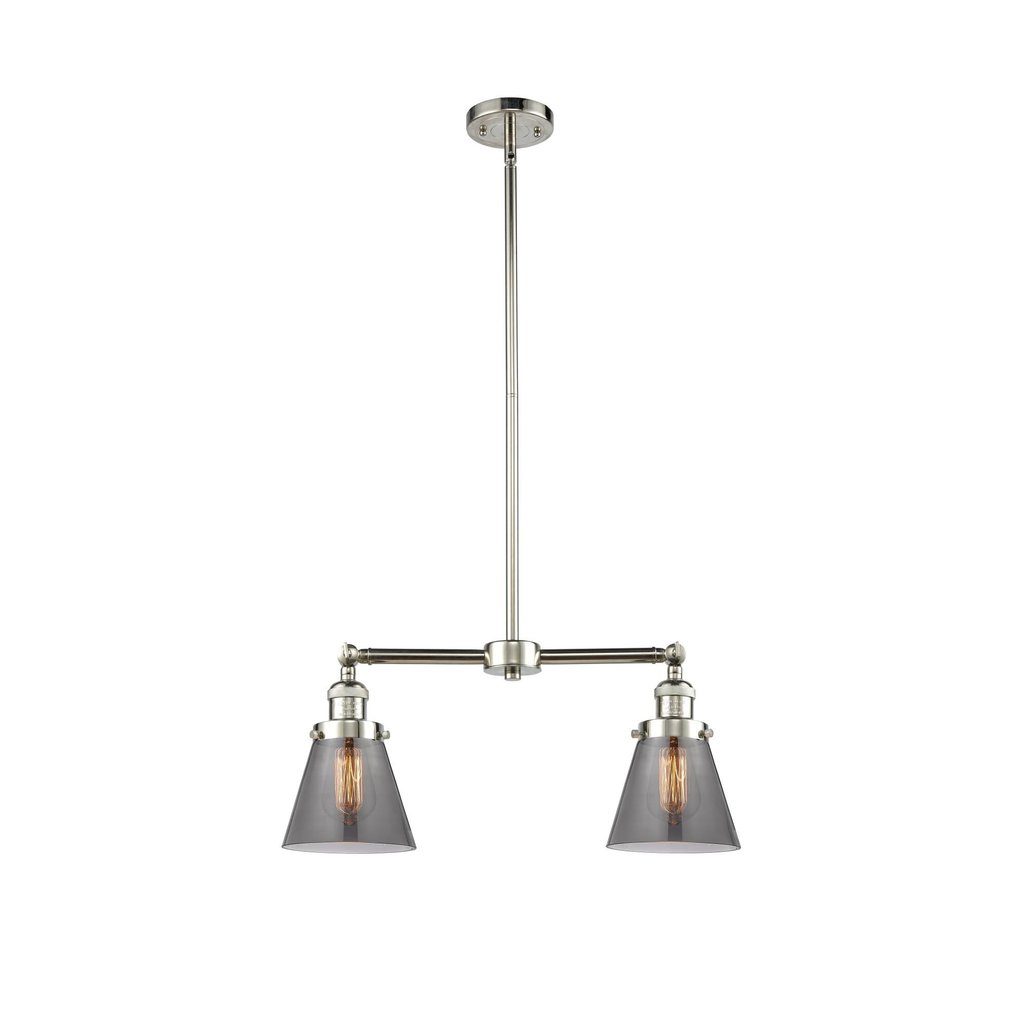 Bruno Marashlian Small Cone 21 Inch 2 Light Mini Chandelier by Innovations Lighting