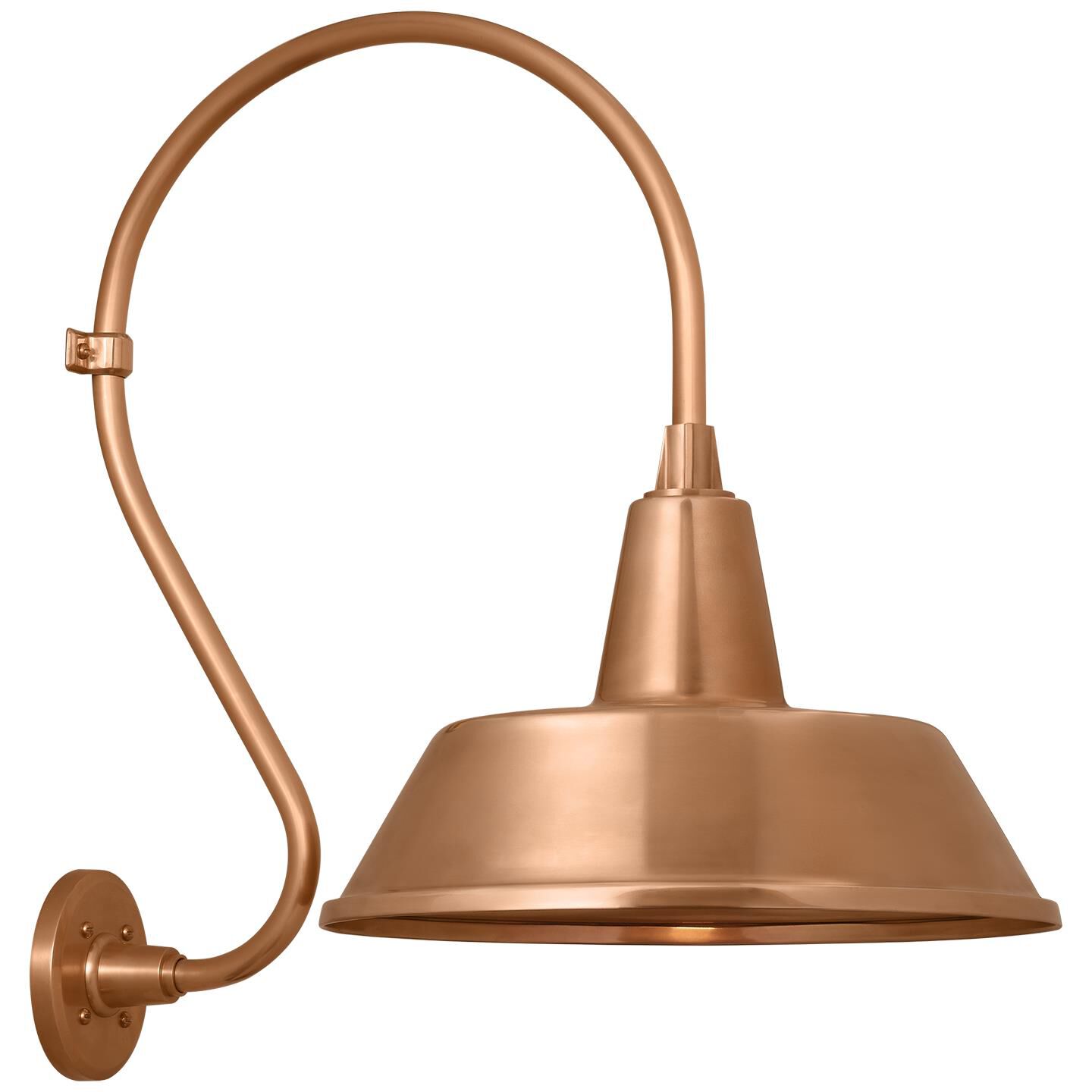 Shown in Soft Copper finish and Copper shade