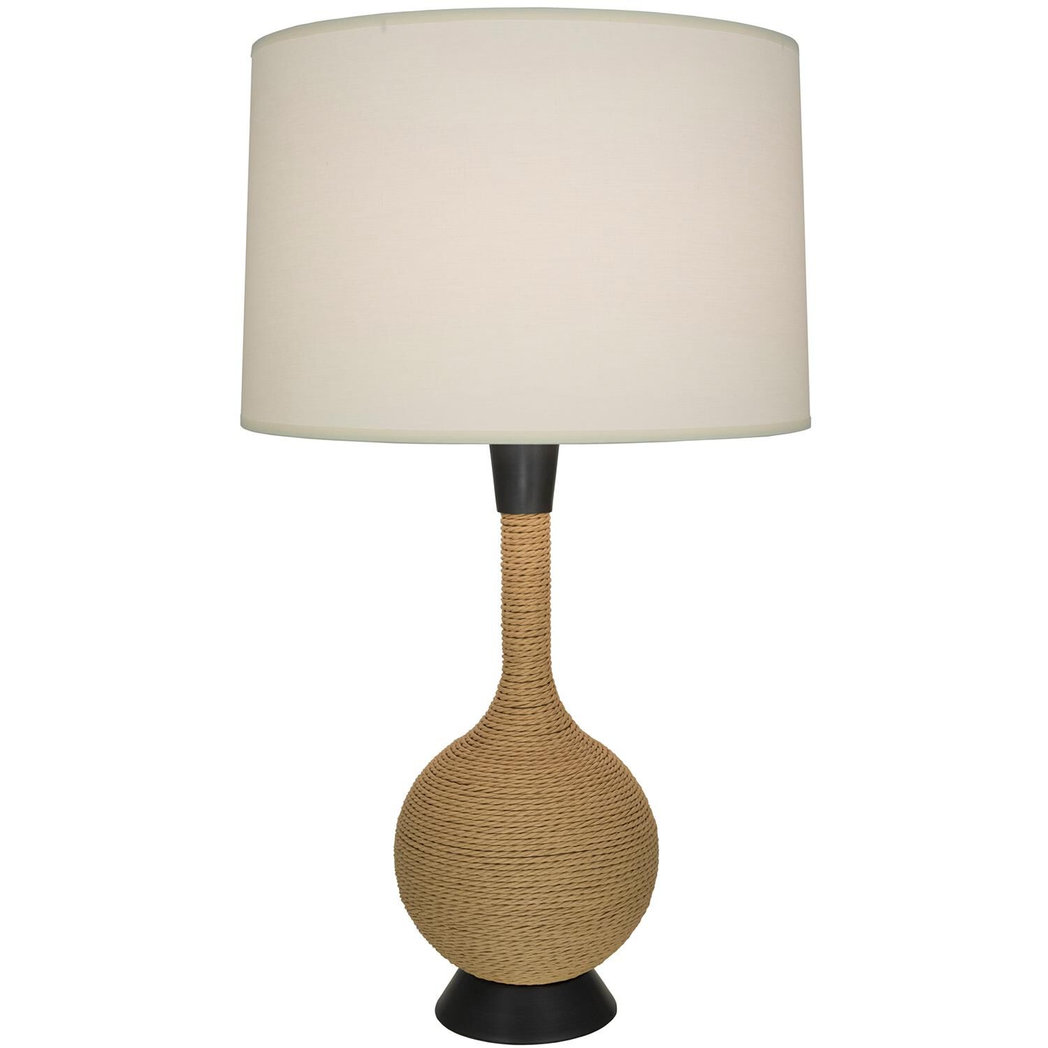 Shown in Natural Rope finish and White shade and Deep Patina Bronze accent