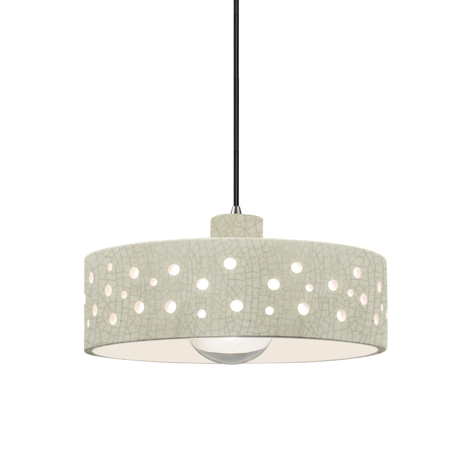 Shown in Polished Chrome finish and Celadon Green Crackle shade