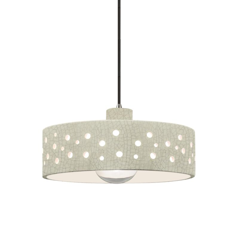 Perforated Dish 12 Inch Mini Pendant by Justice Design Group