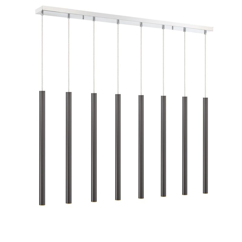 Forest 44 Inch 8 Light LED Linear Suspension Light by Z-Lite