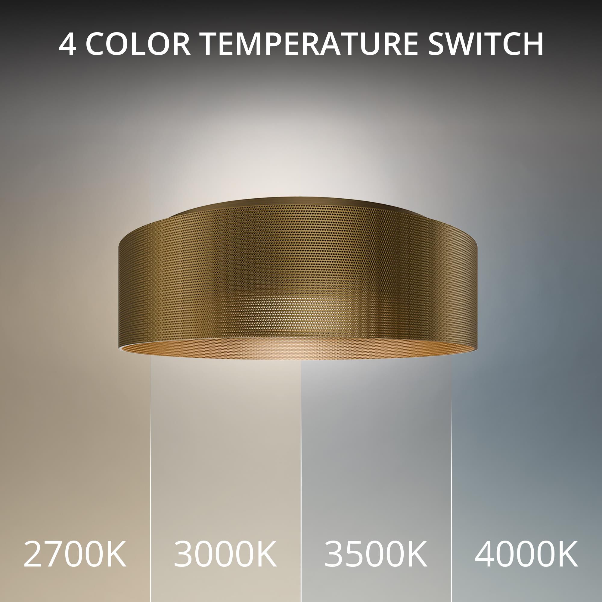 Grille 12 Inch Flush Mount by dweLED