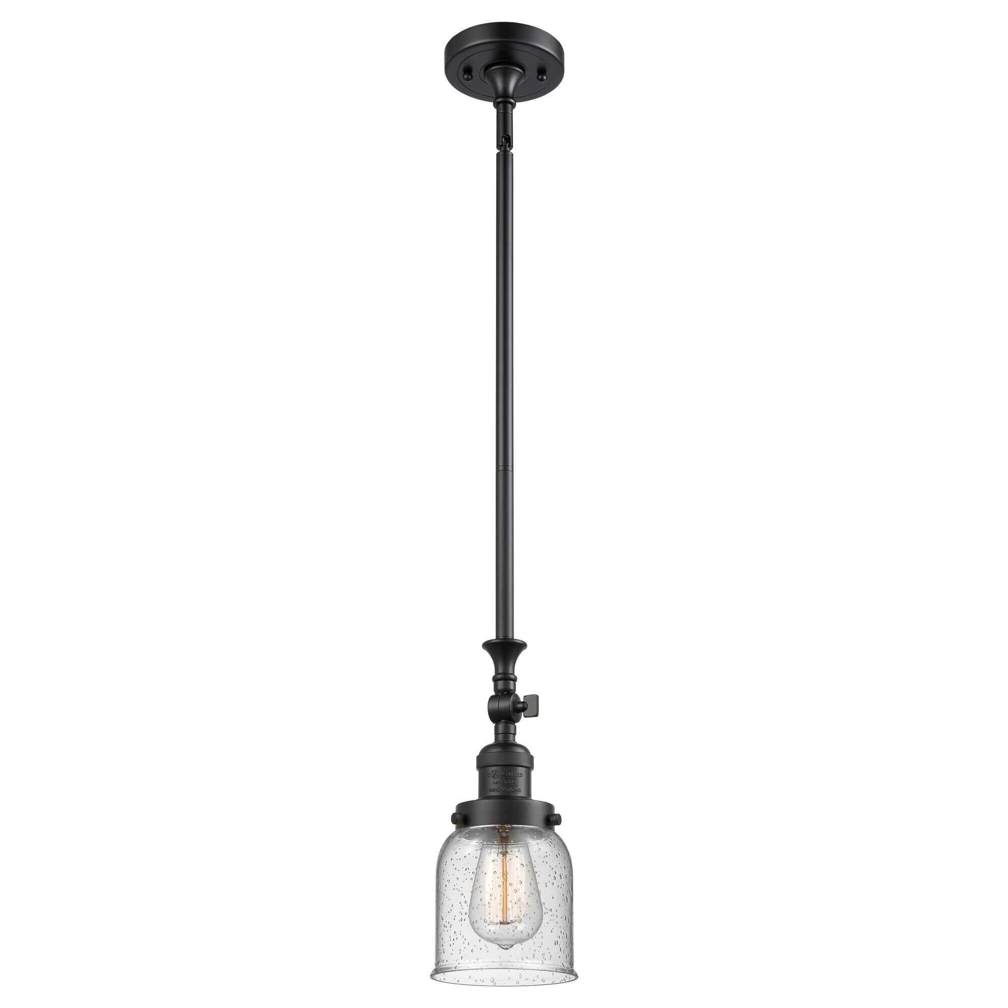 Shown in Matte Black finish and Seedy glass