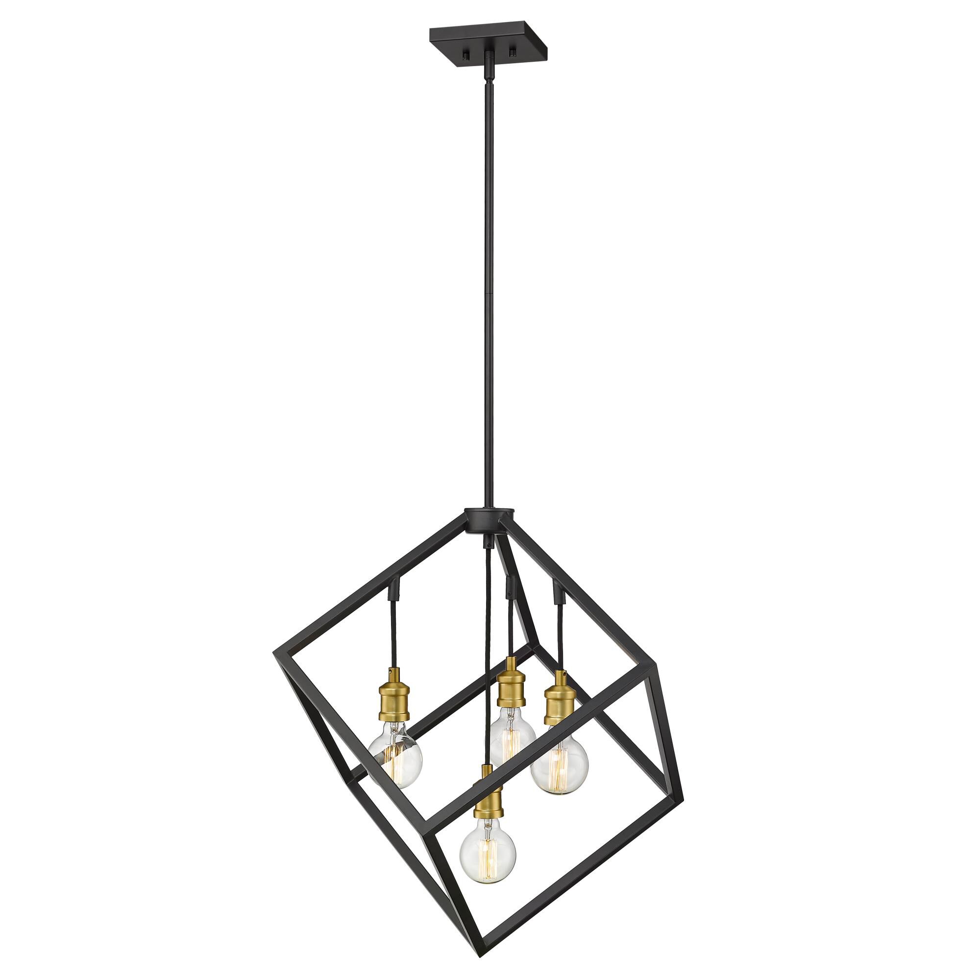 Vertical 24 Inch 4 Light Chandelier by Z-Lite