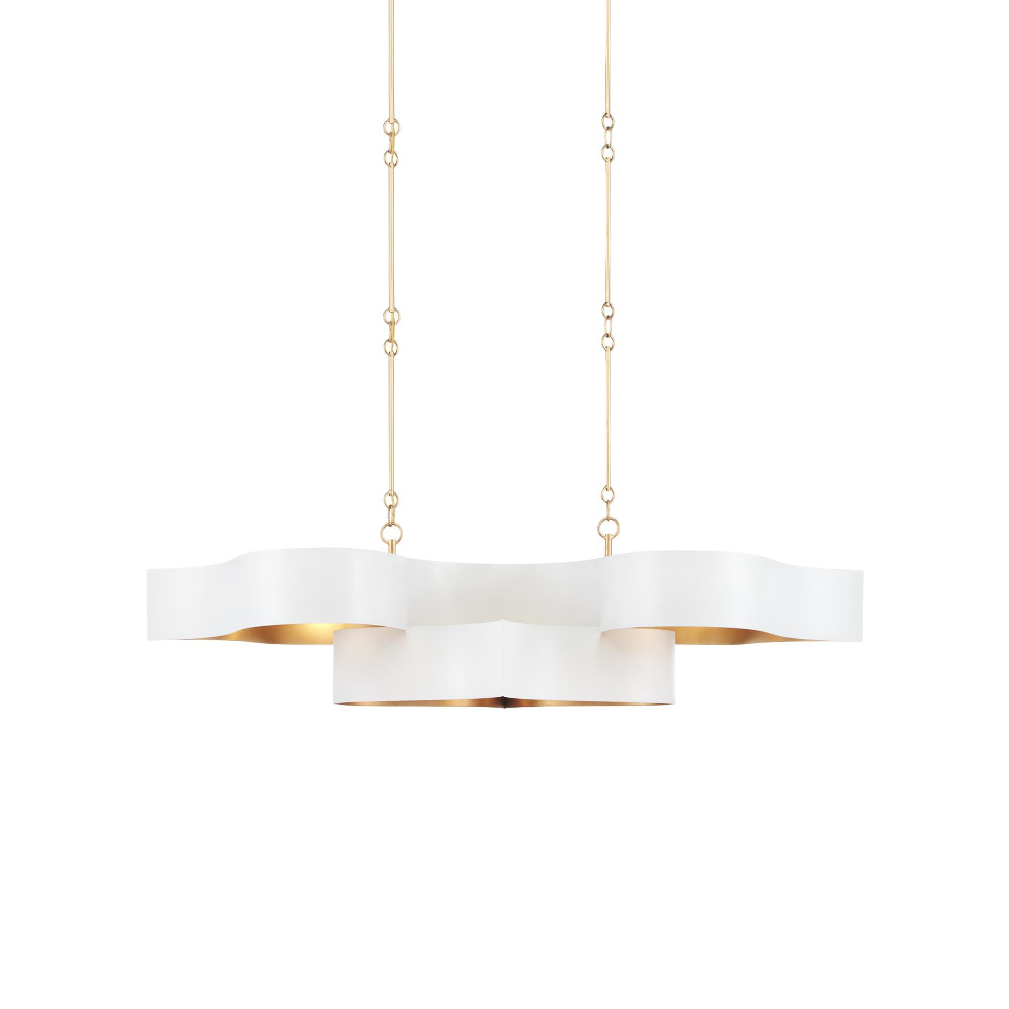 Shown in Sugar White/Contemporary Gold Leaf finish