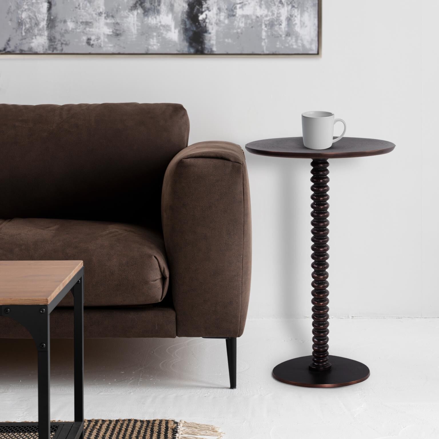 Brancusi Cast Accent Table by Howard Elliott Collection