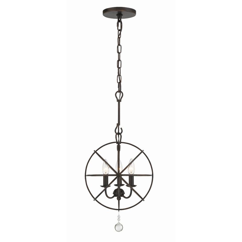 Solaris 13 Inch Mini Chandelier by Crystorama