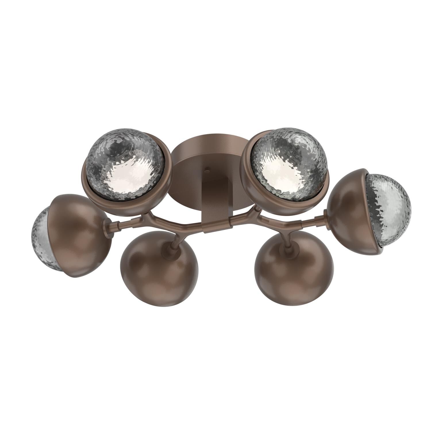 Shown in Burnished Bronze finish and Smoke glass and Metal Shade Matching Finish accent