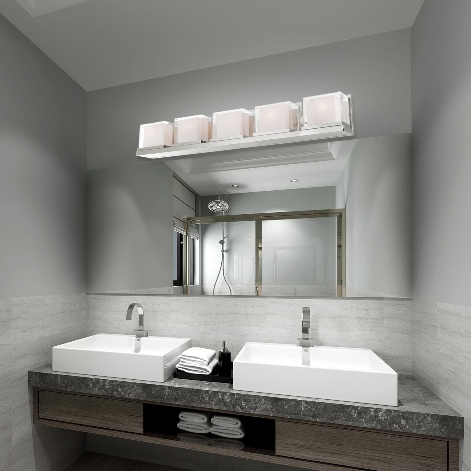 Duval 42 Inch 5 Light Bath Vanity Light by Livex Lighting