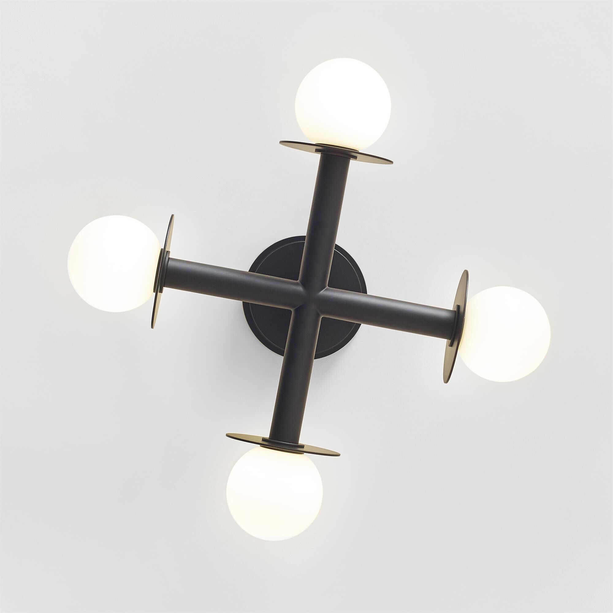 Kelly Wearstler Nodes 18 Inch 4 Light Semi Flush Mount,