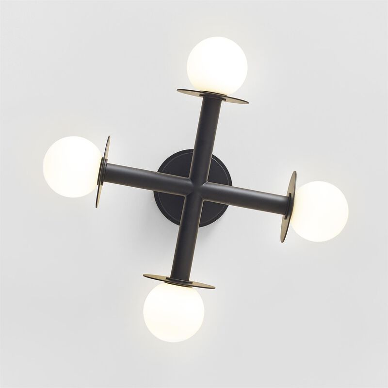 Kelly Wearstler Nodes 18 Inch 4 Light Semi Flush Mount by Visual Comfort Studio