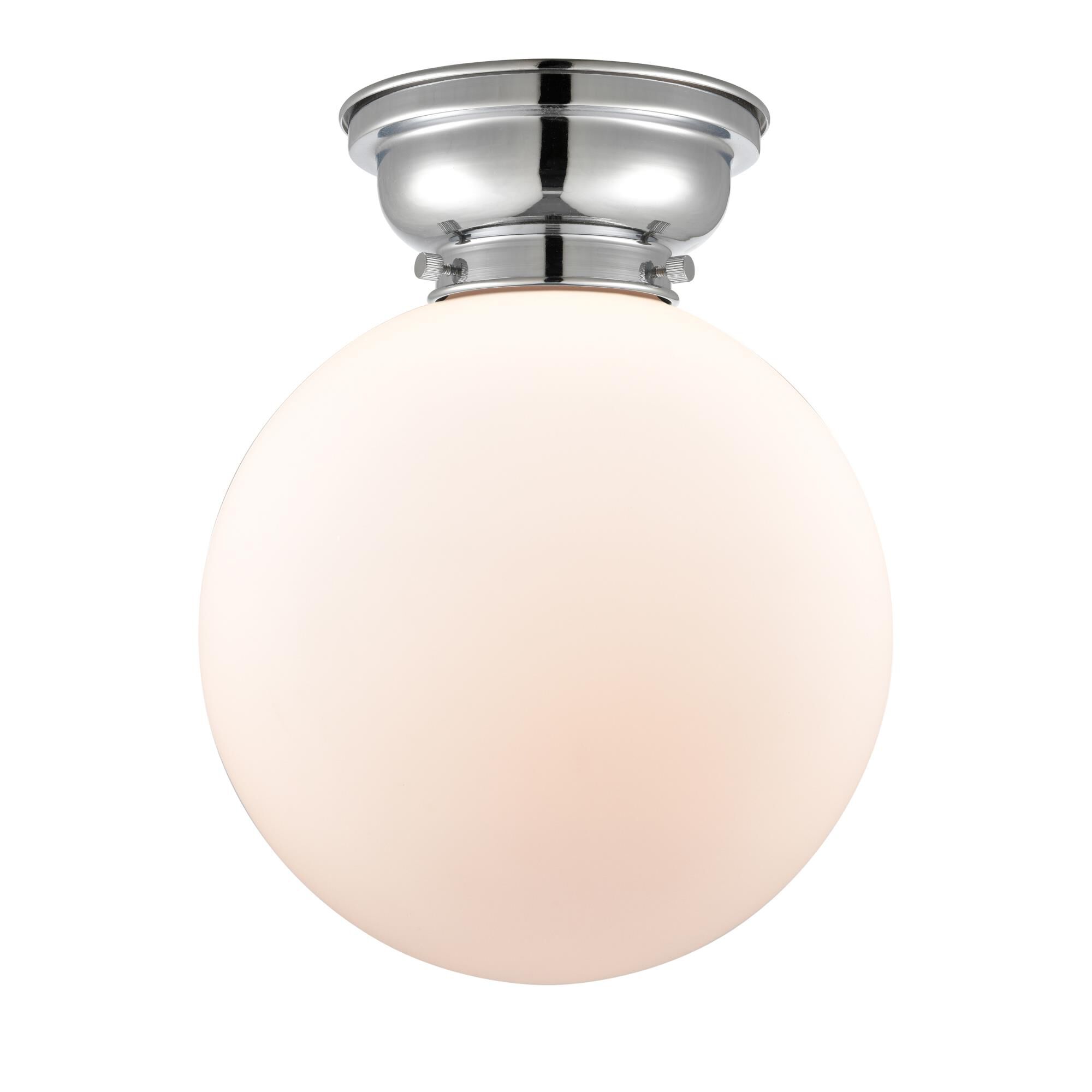 Shown in Polished Chrome finish and Globe glass and Glass shade