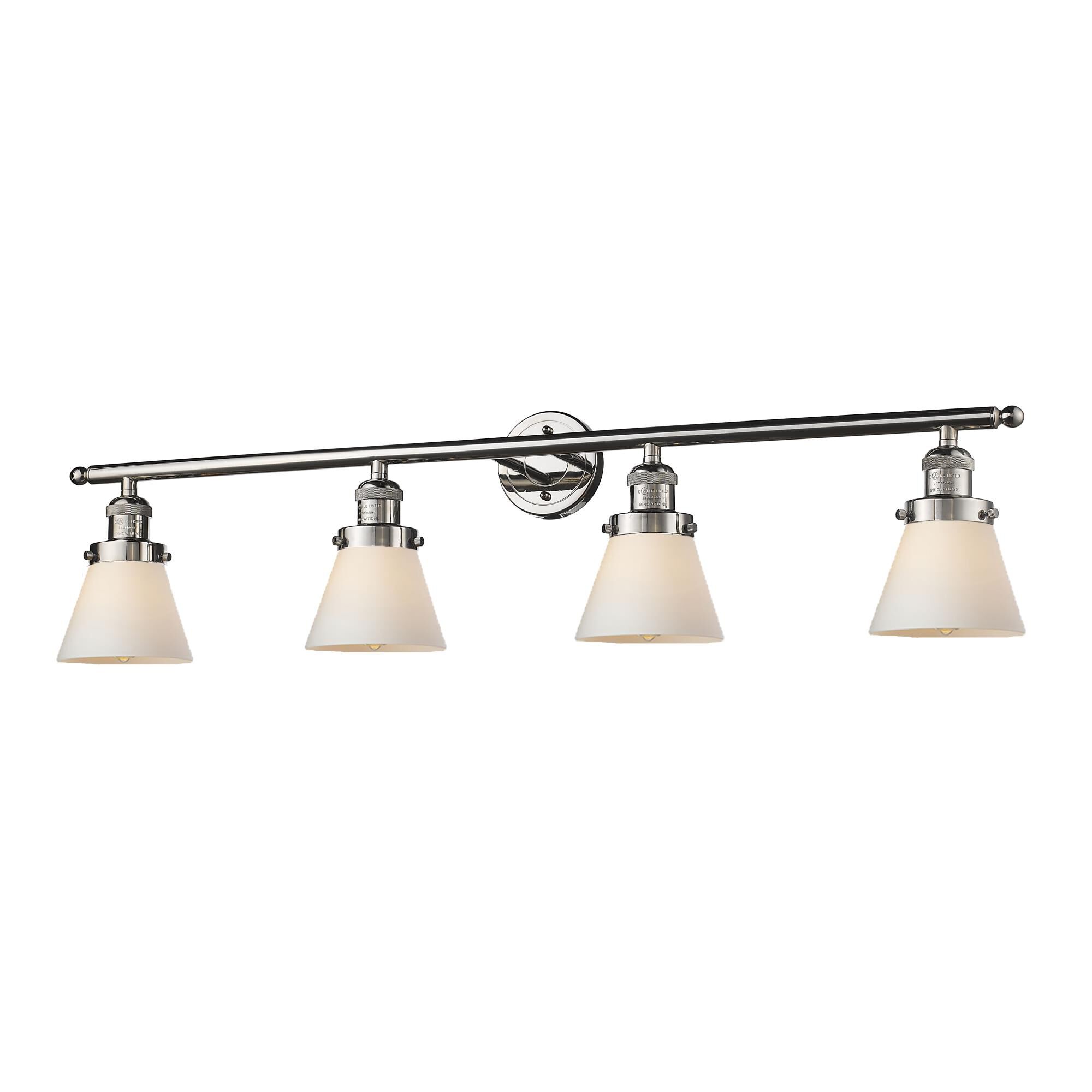 Bruno Marashlian Small Cone 42 Inch 4 Light Bath Vanity Light | Capitol ...