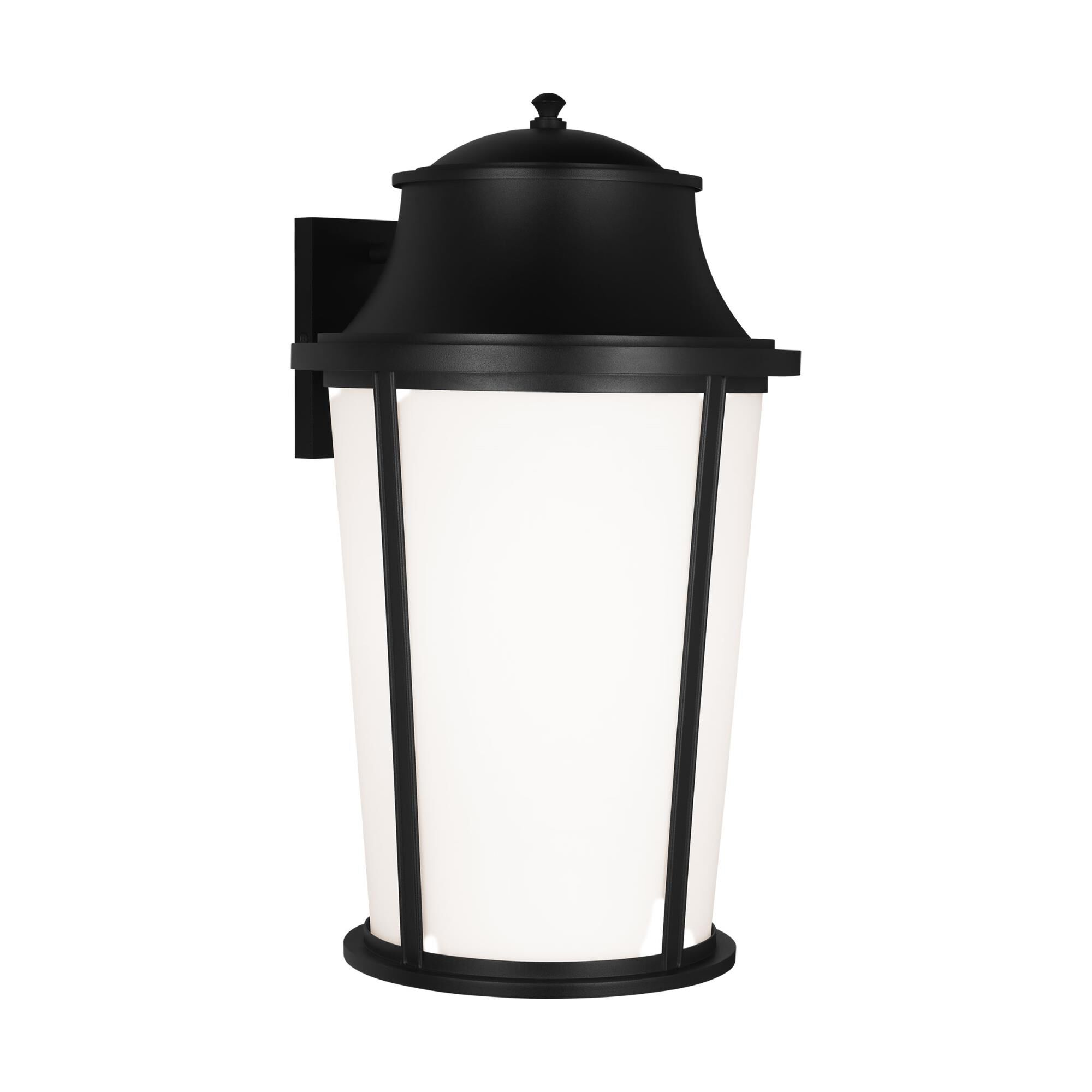 Shown in Textured Black finish and Etched White glass and Etched White Glass shade