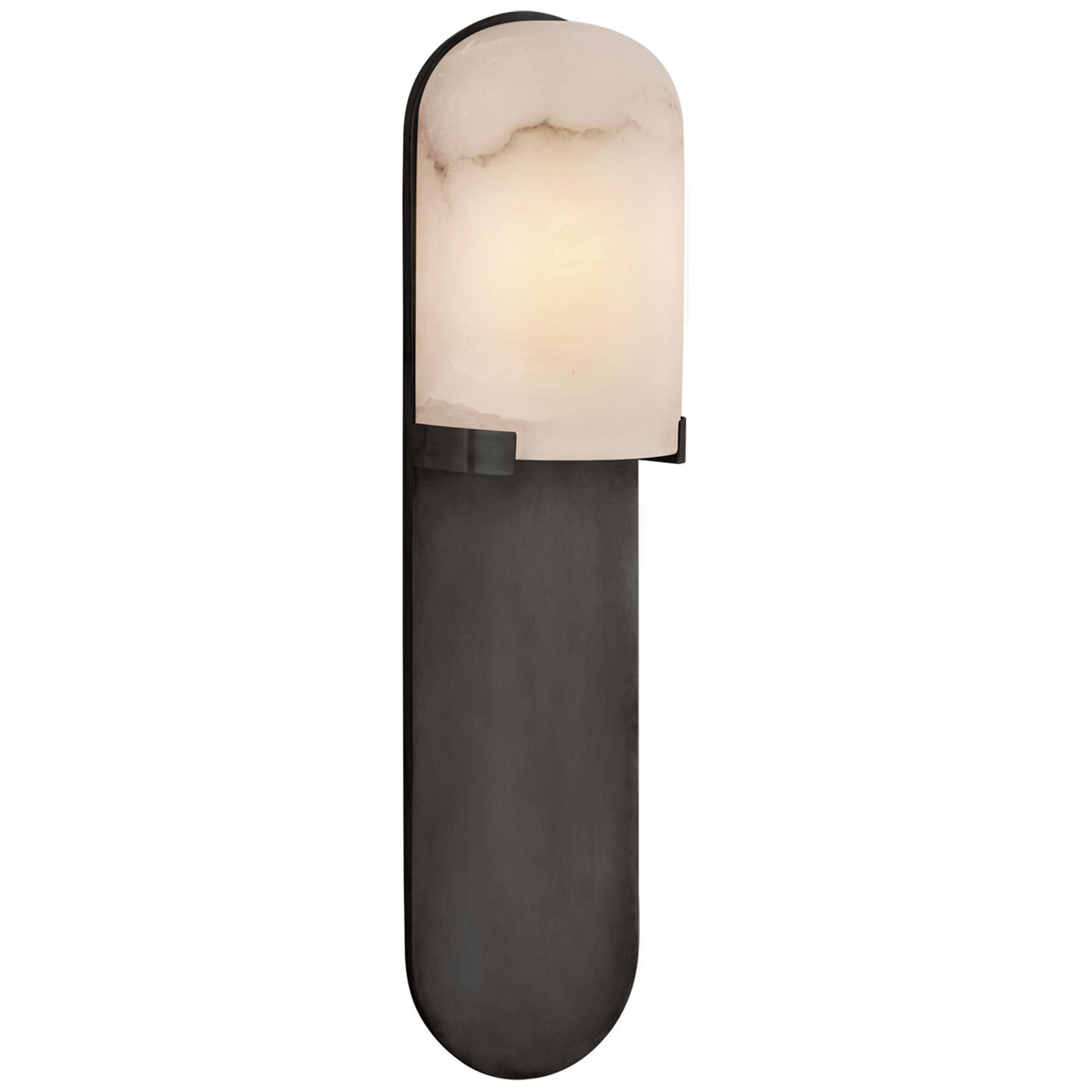 Shown in Bronze finish and Alabaster shade