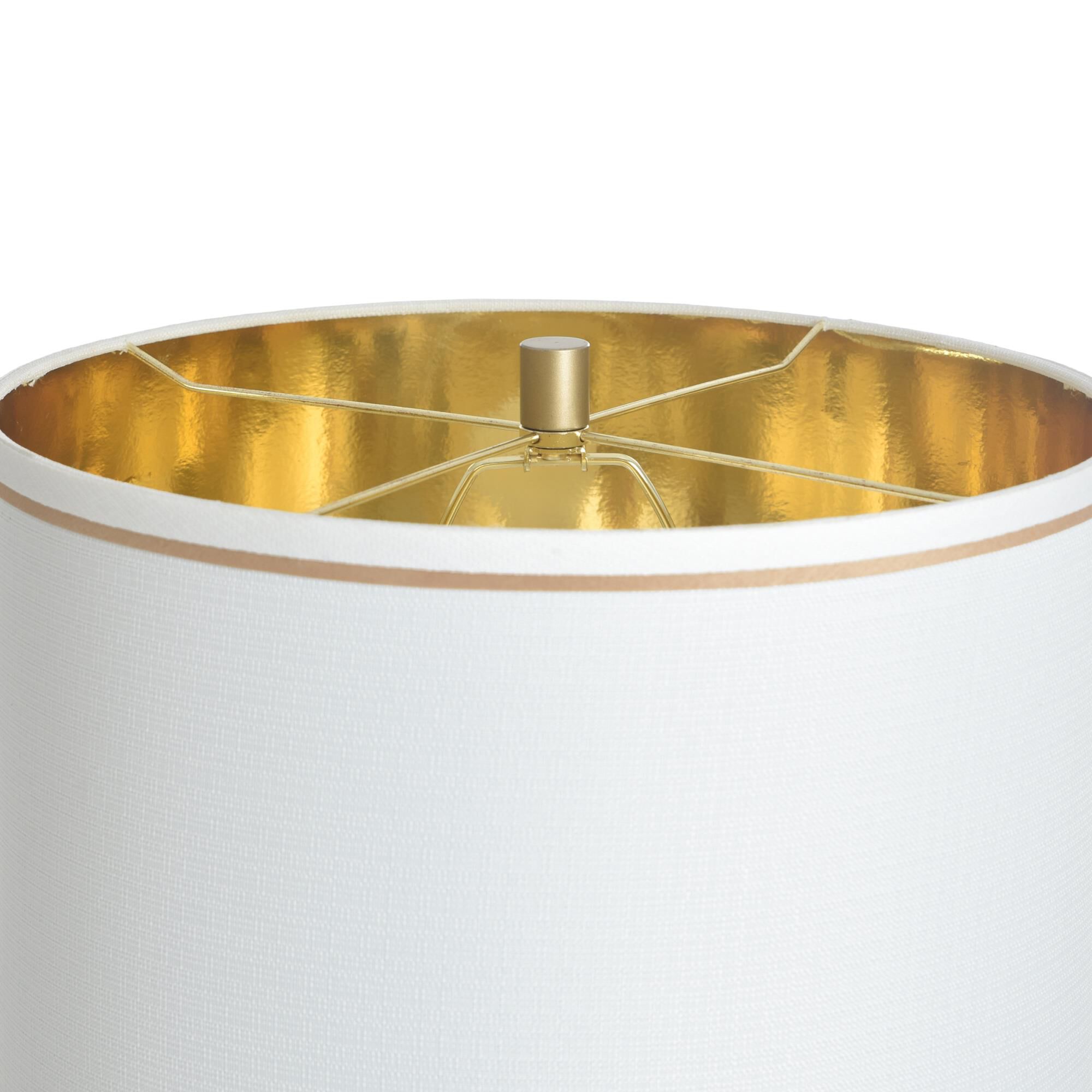 Shown in White finish and Off White With Thin Taupe Trim shade