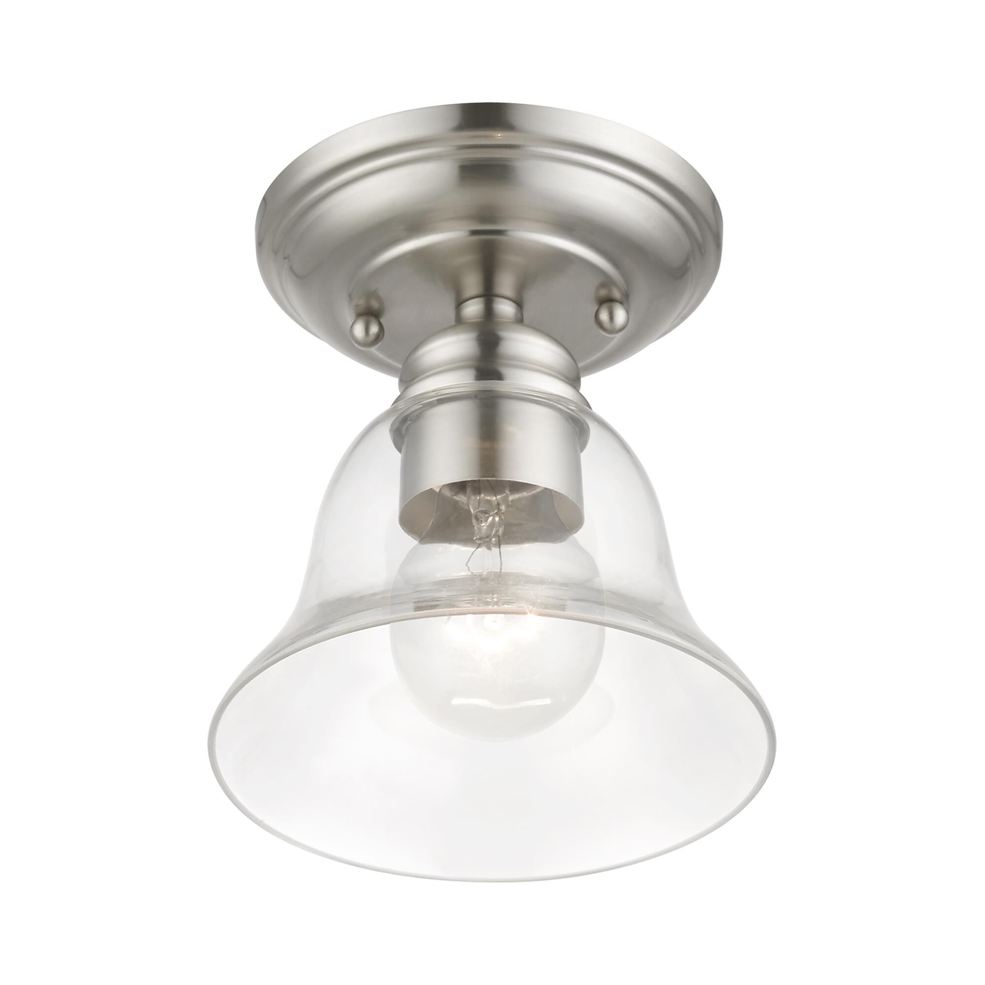 Moreland 6 Inch 1 Light Semi Flush Mount by Livex Lighting