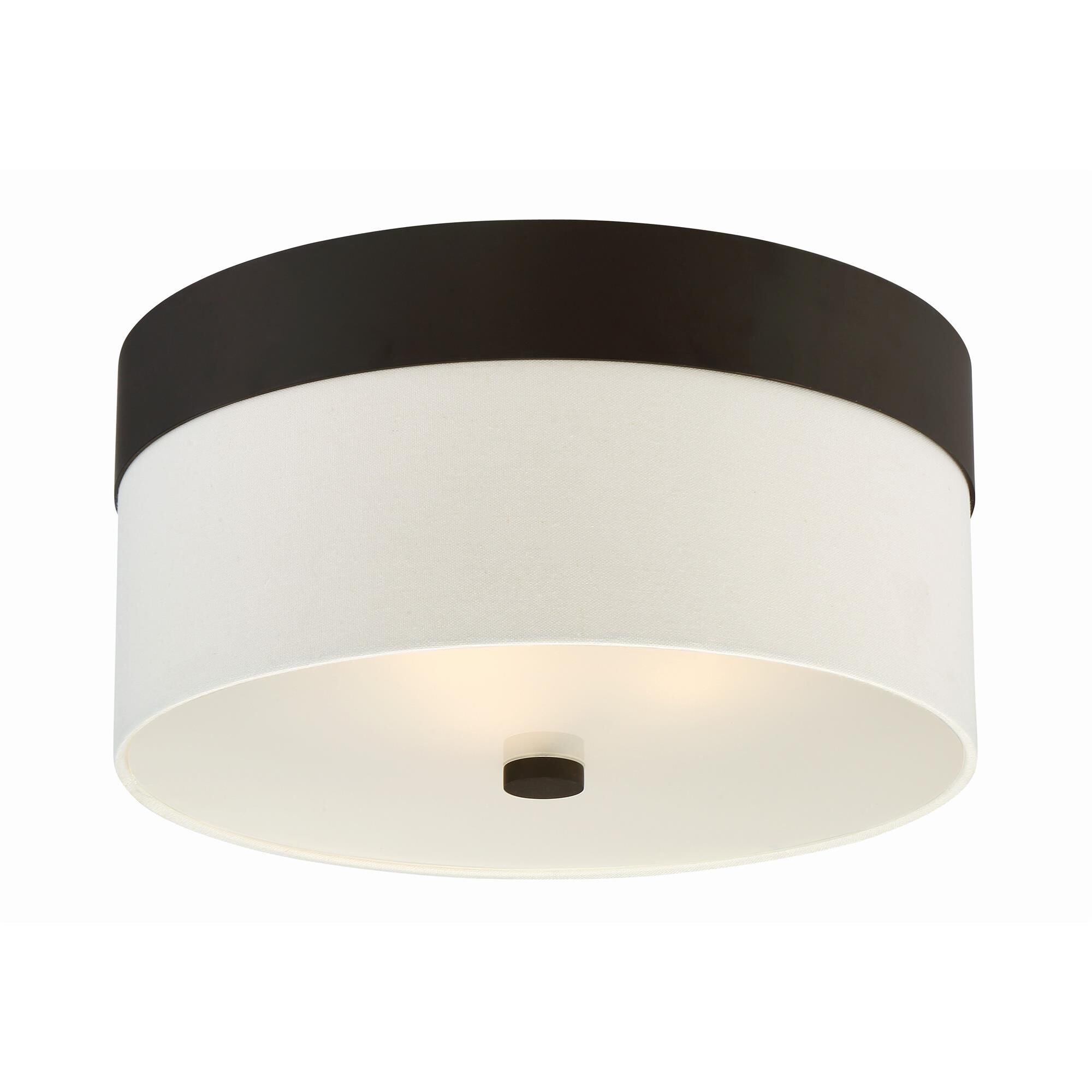 Shown in Dark Bronze finish and Cream Textured Silk glass and Cream Textured Silk shade
