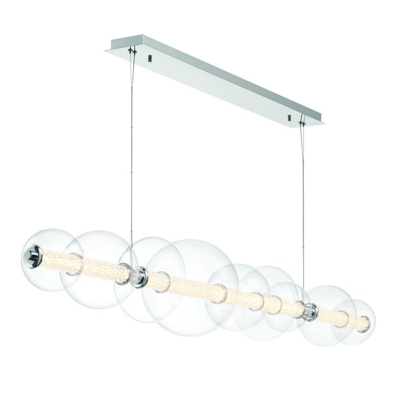 Atomo Large Linear Chandelier by Eurofase Lighting