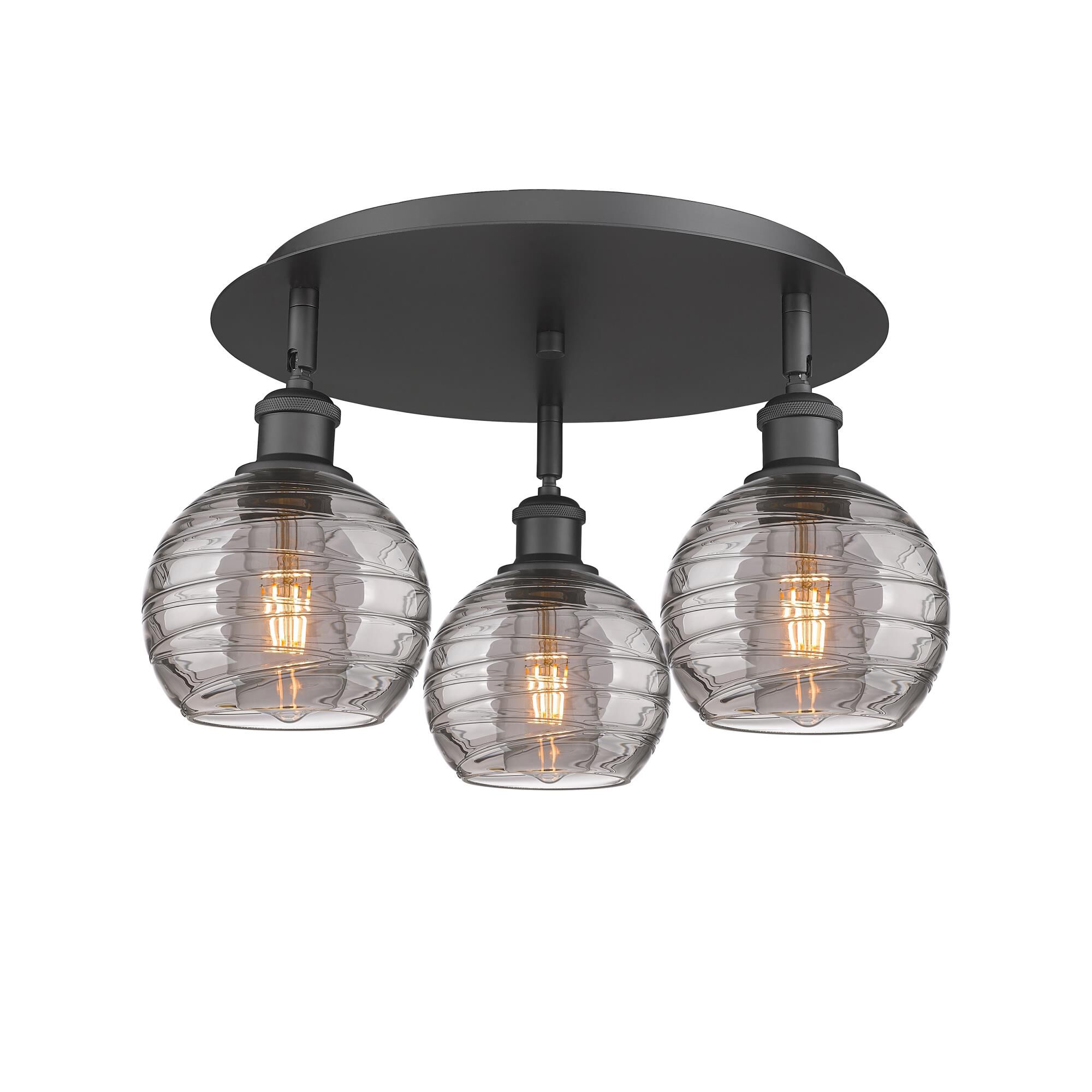 Bruno Marashlian Athens Deco Swirl 18 Inch Flush Mount by Innovations Lighting