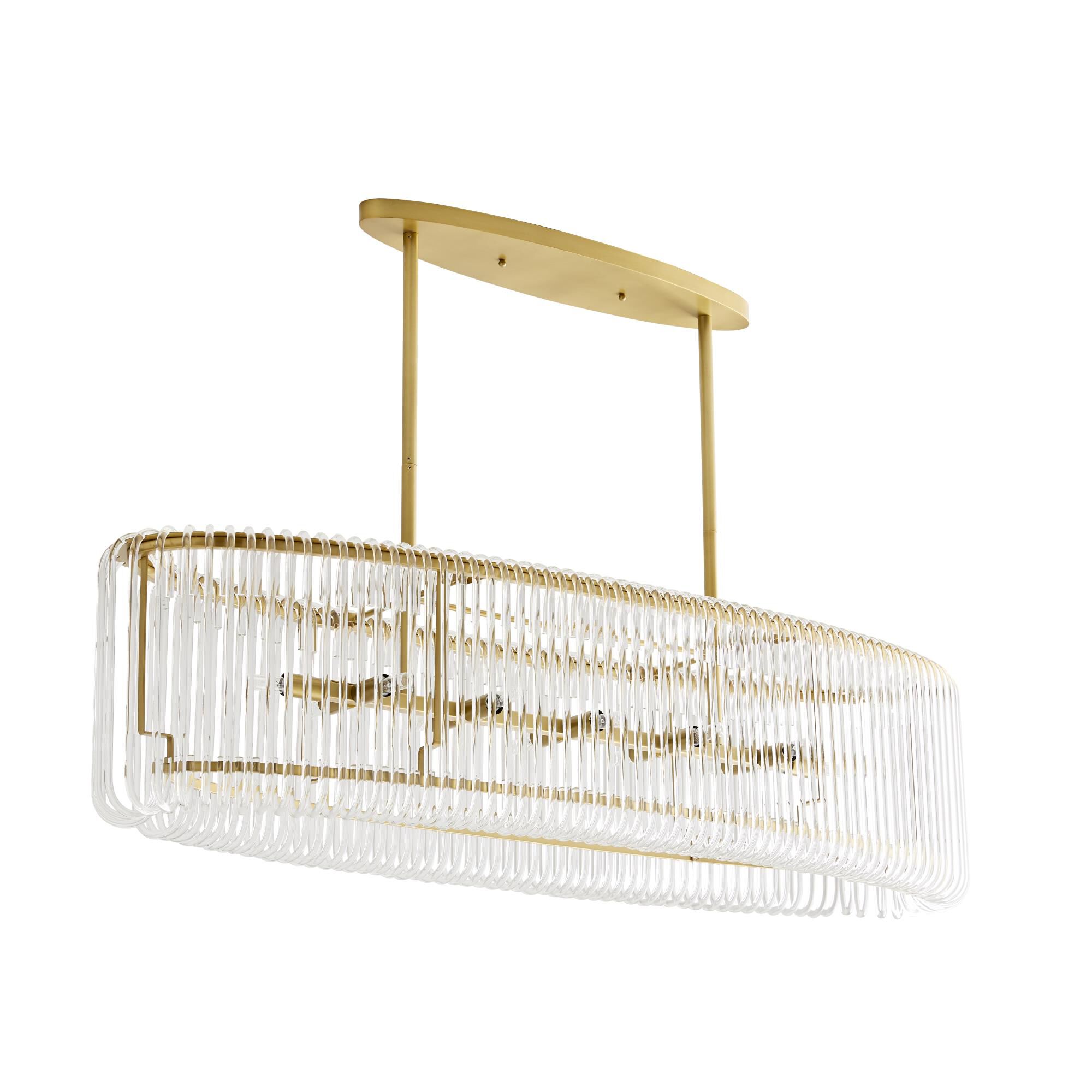 Chandler 50 Inch 12 Light Linear Suspension Light by Arteriors Home