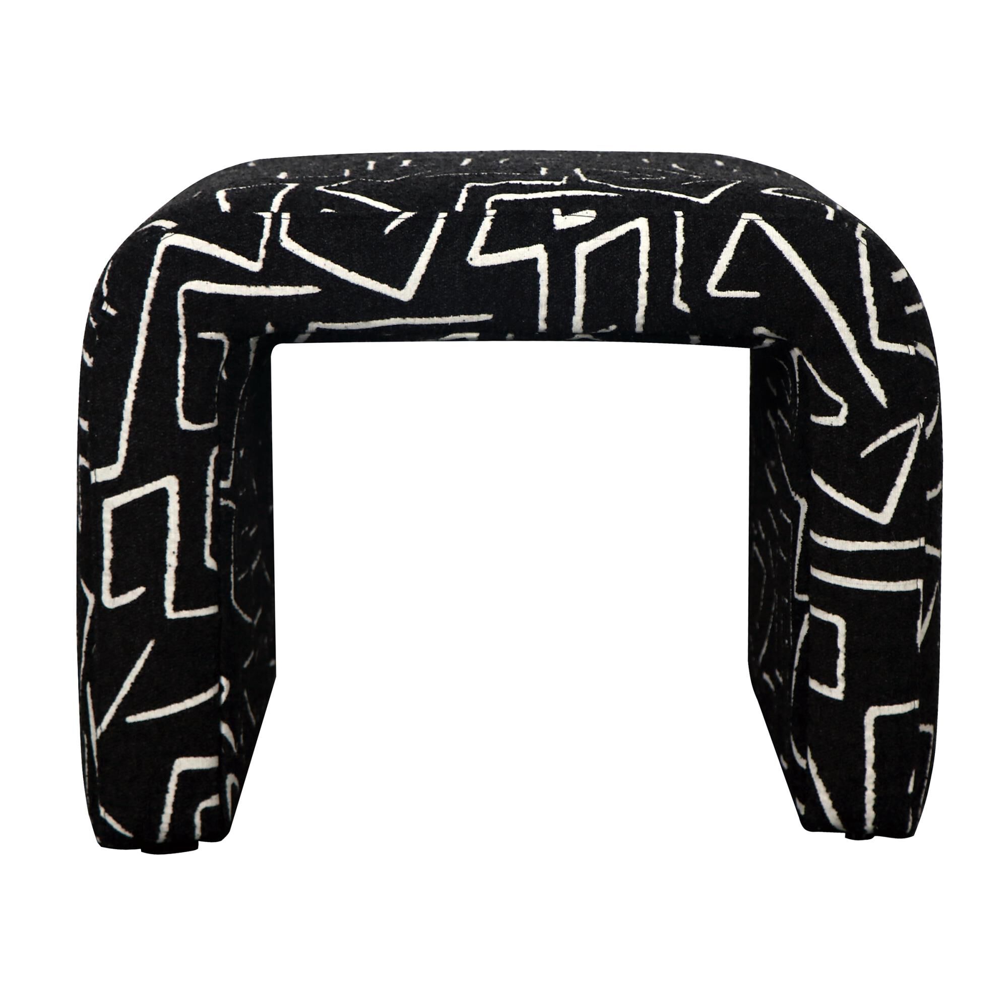 Gable 25 Inch Ottoman by Harp and Finial