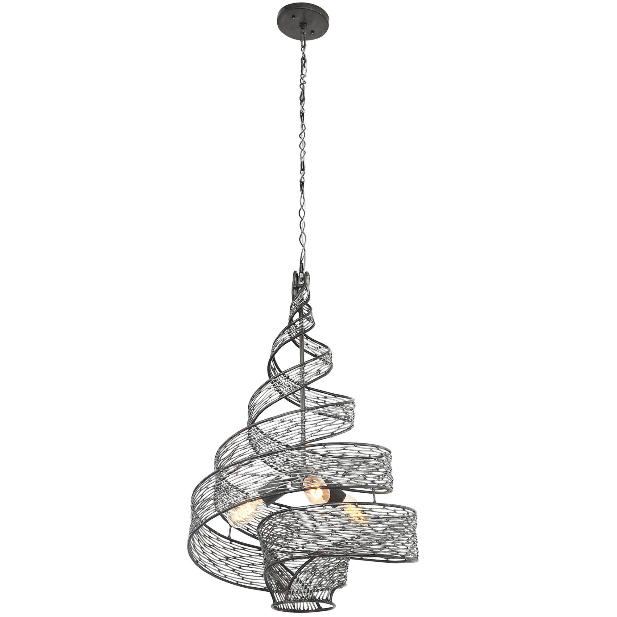Shown in Steel finish and Hand-Forged Recycled Steel shade