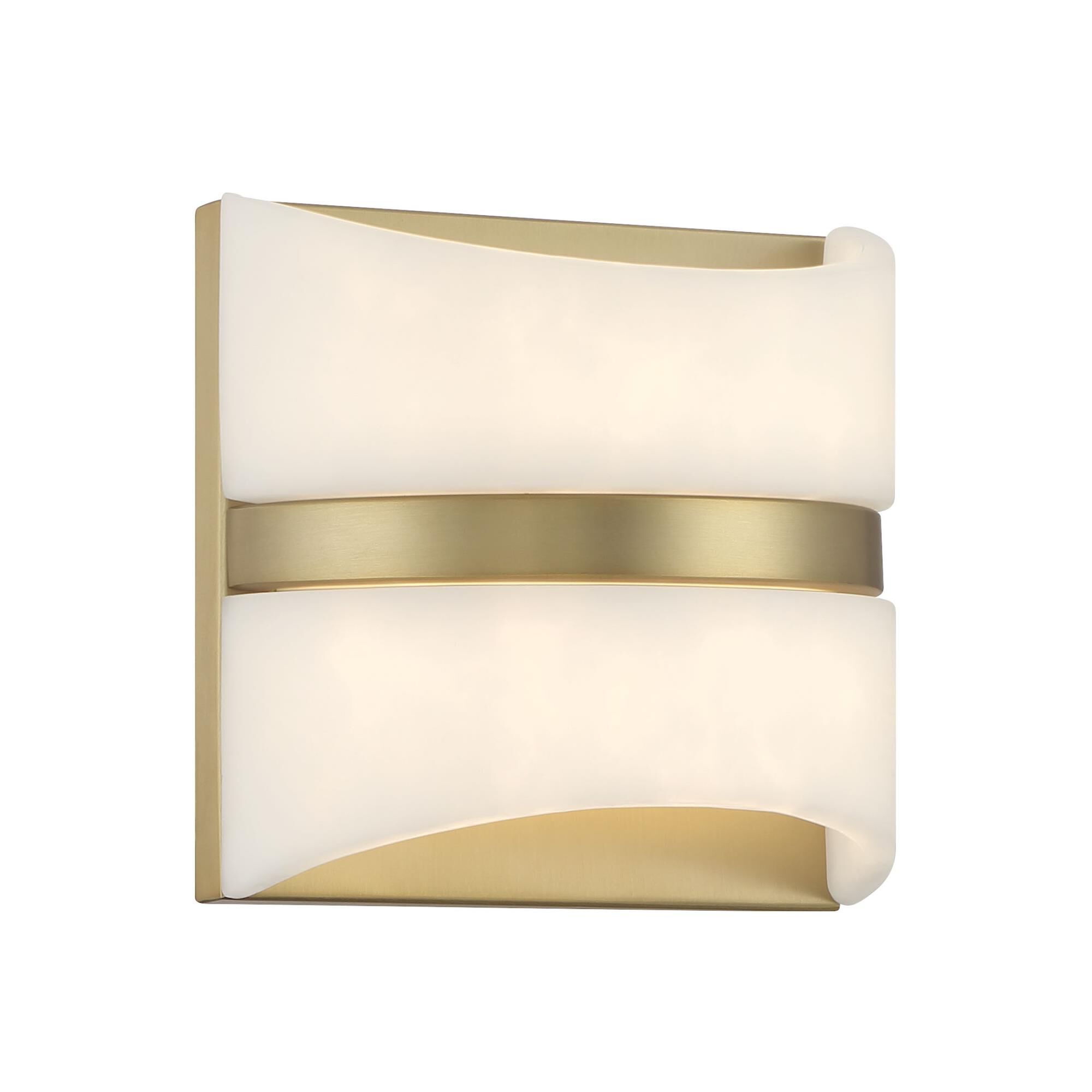 Shown in Soft Brass finish and Faux Alabaster glass