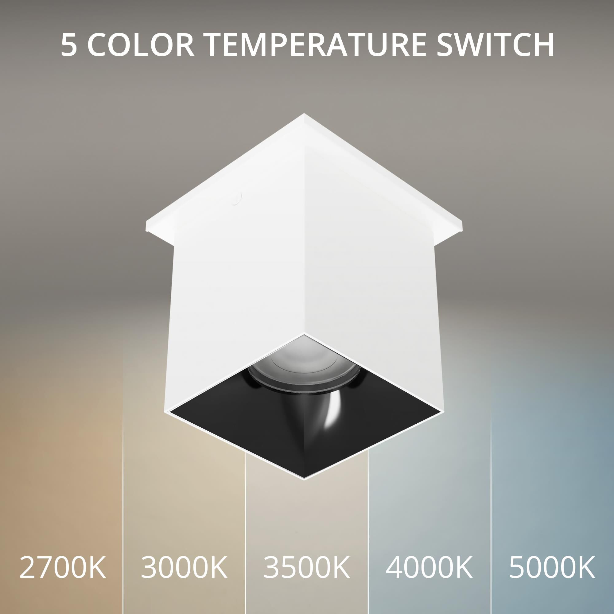 Shown in White and Black finish