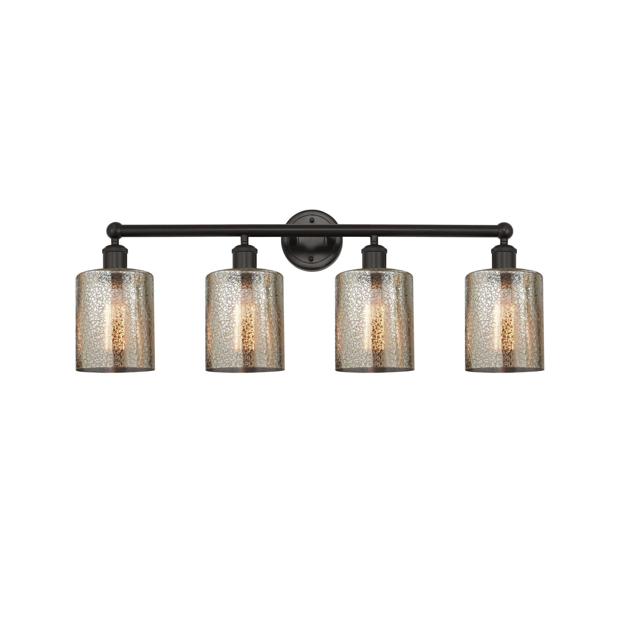 Shown in Oil Rubbed Bronze, Mercury finish and Mercury glass and Mercury Glass shade