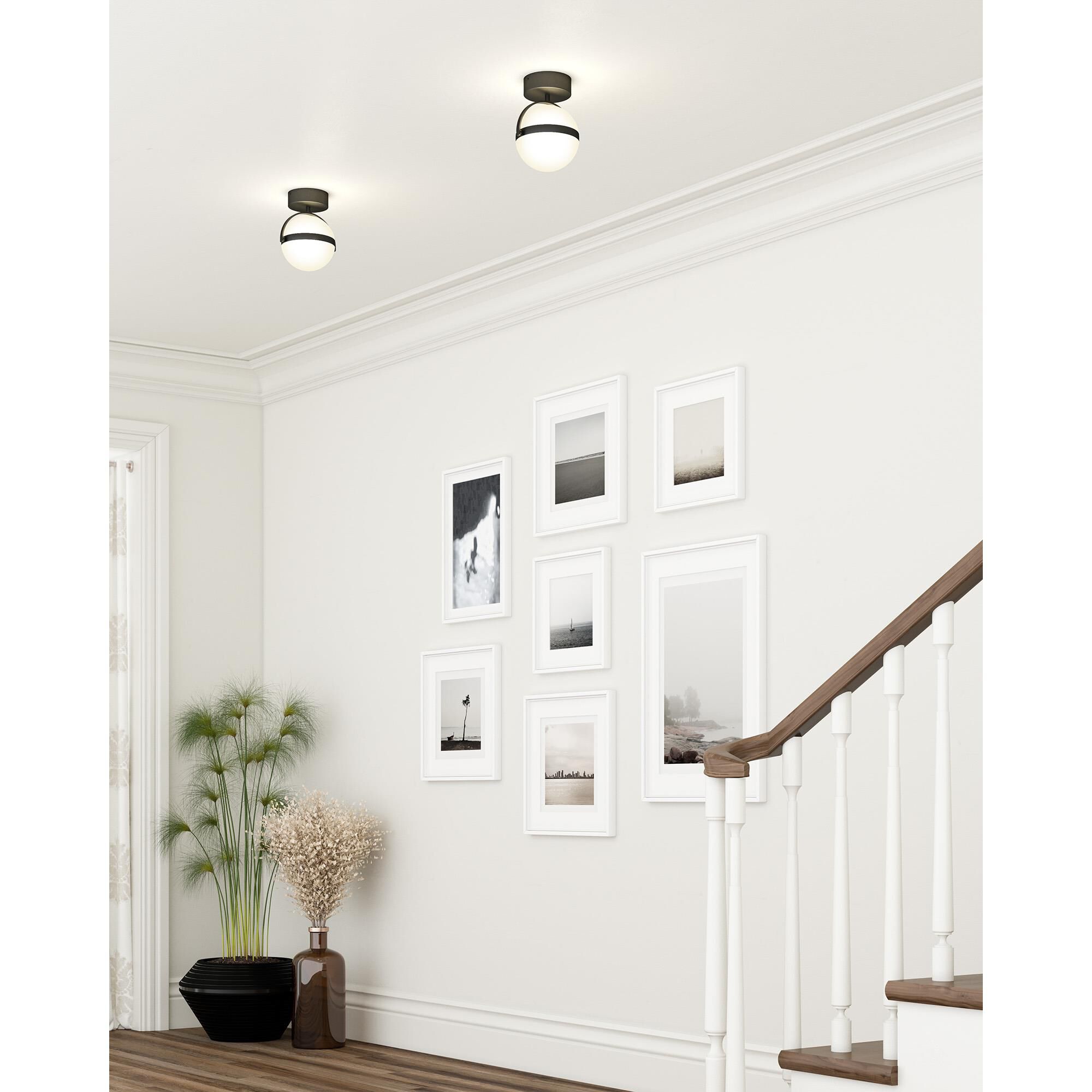 Globo 7 Inch 1 Light Flush Mount,