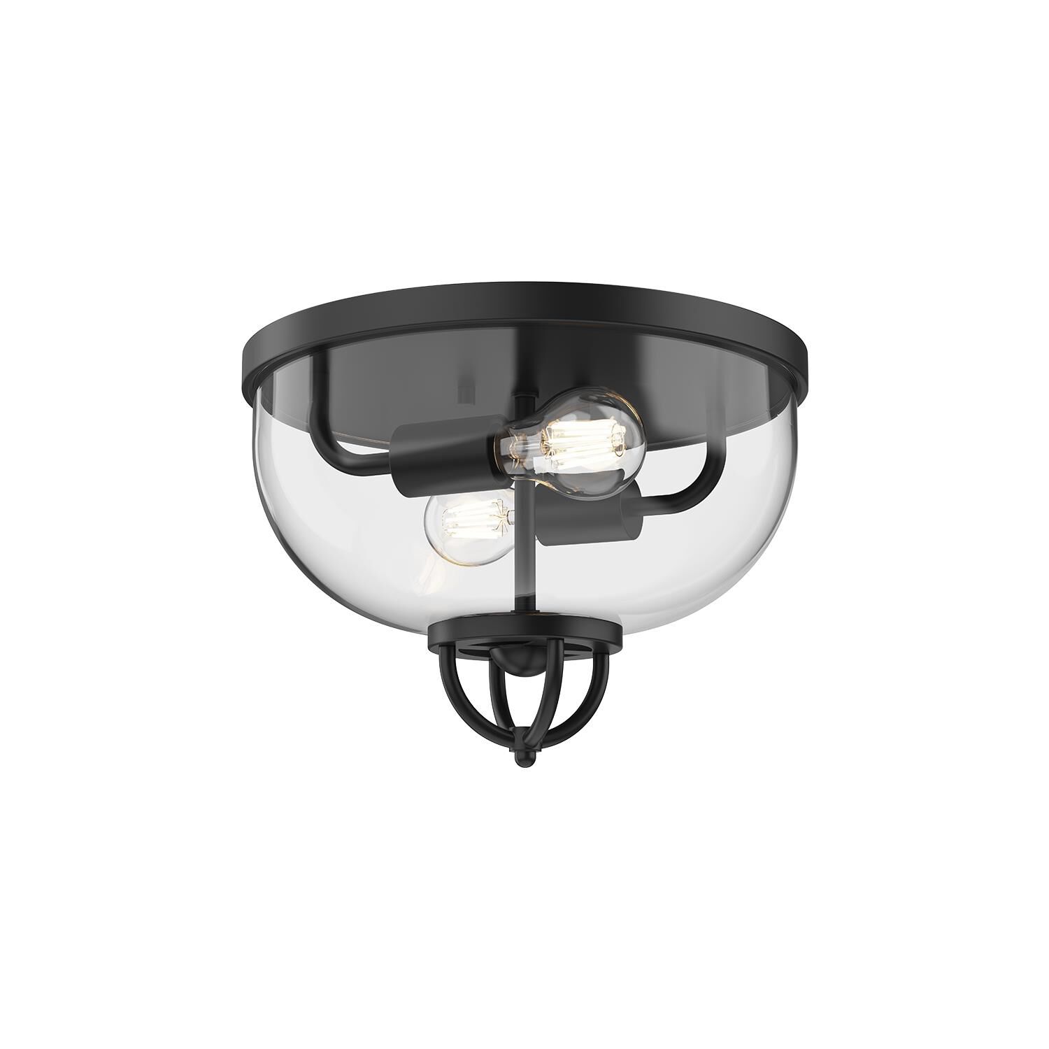Lancaster 12 Inch 2 Light Flush Mount by Alora Mood
